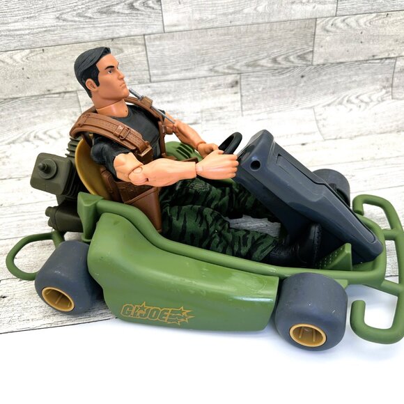 GI Joe Battle Go Kart Dune Buggy w/GI Joe Action Figure by Hasbro Y2K 2000 - Picture 2 of 15
